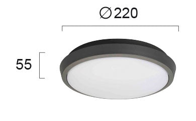 LED Outdoor Ceiling lamp VIOKEF LEROS TIBUOK 10W IP54