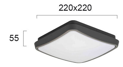 LED Outdoor Ceiling lamp VIOKEF LEROS TIBUOK 10W IP54