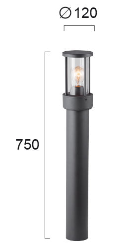 OUTDOOR Floor Lamp VIOKEF  ASPEN 1XE27 IP44