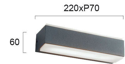 LED Outdoor Wall Lamp VIOKEF NOA Up/Down 4198700 16W IP65