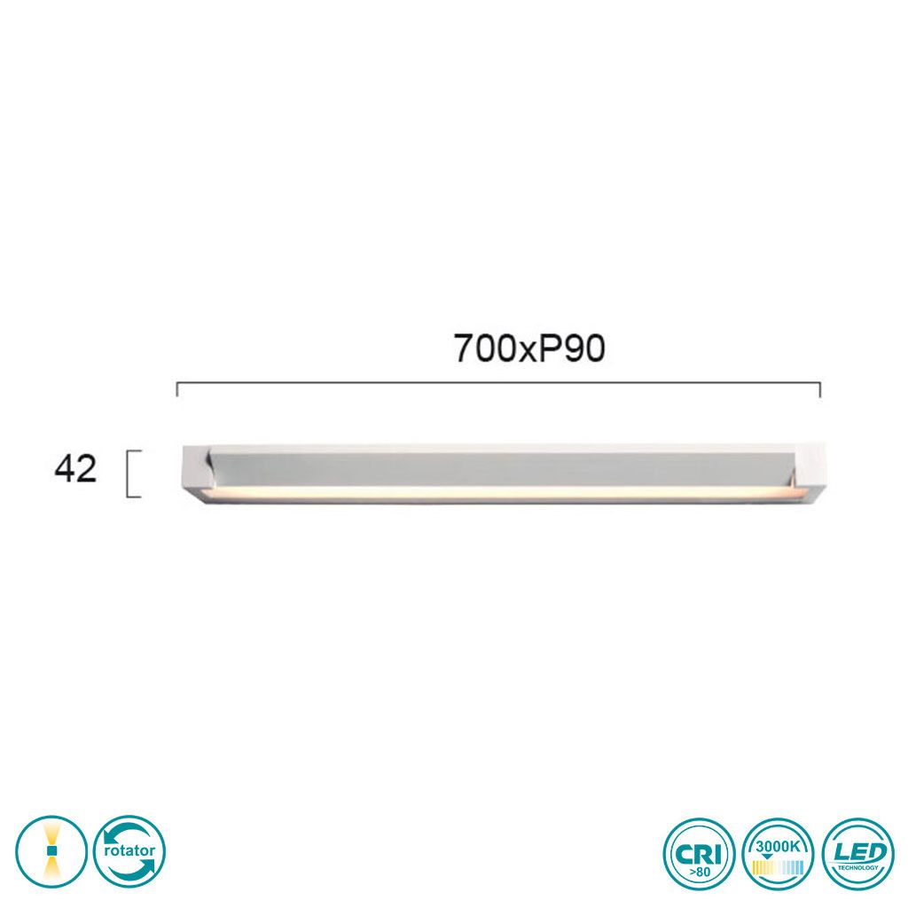 LED Wall Lamp VIOKEF VALSE 4220200 20W 3000K