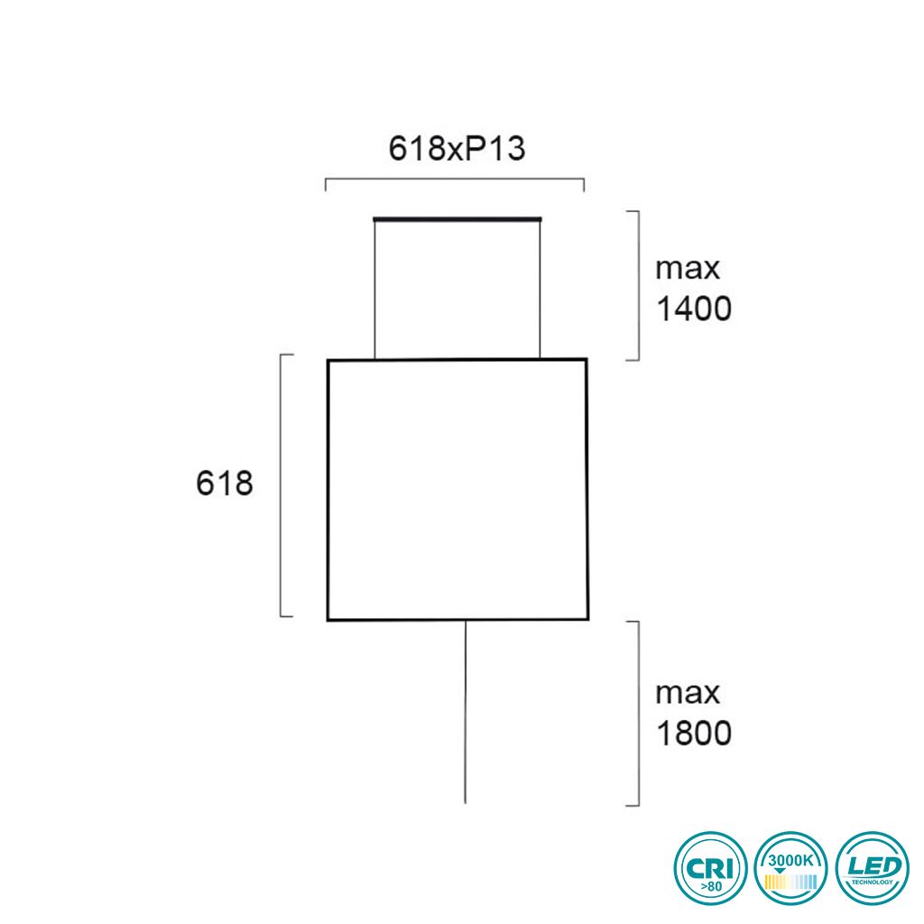 LED Wall Lamp VIOKEF SHADOW 4222200 28W 3000K