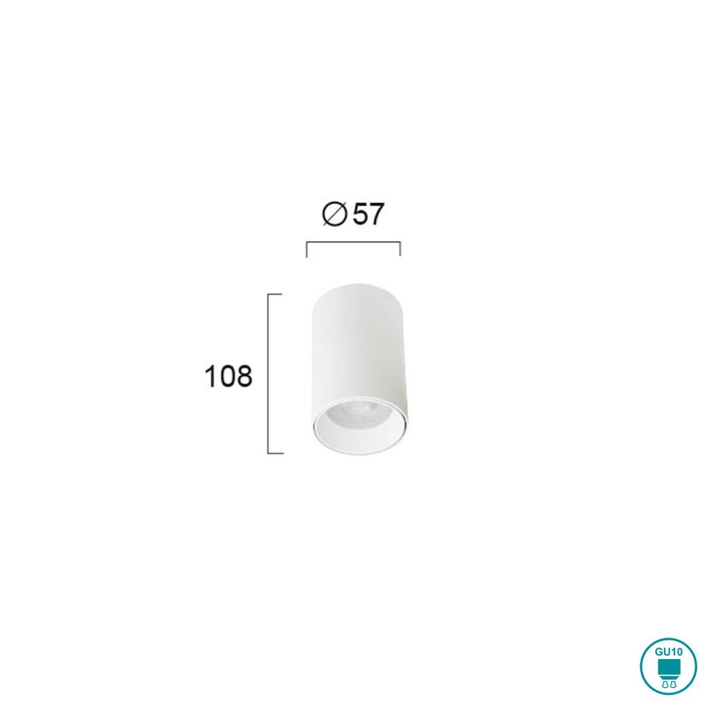 Indoor Surface Downlights VIOKEF STAGE 4224900 1xGU10