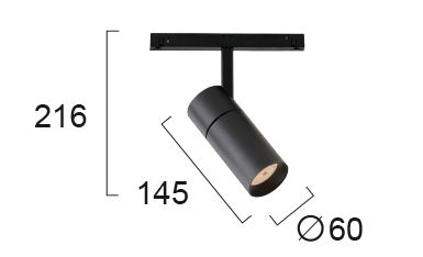 LED Track Spot Magnetic 48V DC VIOKEF