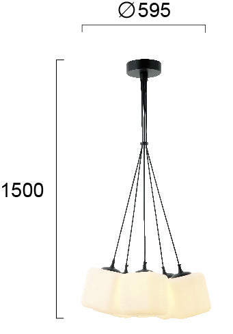 Modern Pendant Lamp  LILY 4245800 5xE27 VIOKEF