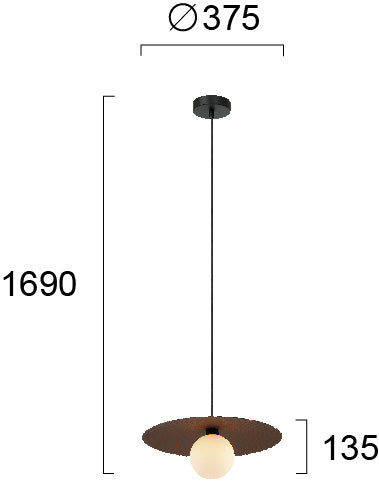 Modern Pendant Lamp VIOKEF NINA 1xG9