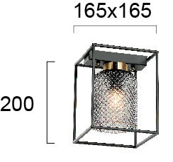 Modern Ceiling Lamp  ZAC 4246900 1xE27 VIOKEF