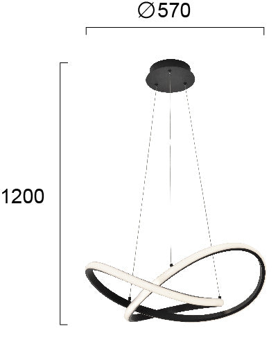 Modern Pendant Lamp  SIGMA 4247800 LED VIOKEF