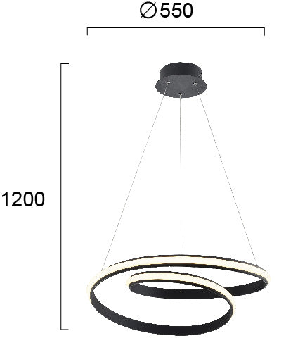 Modern Pendant Lamp  SIGMA 4247900 LED VIOKEF