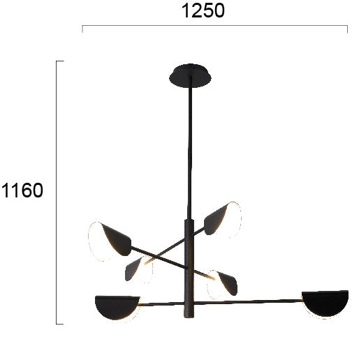 Modern Pendant Lamp  ADA 4248600 6xG9 VIOKEF