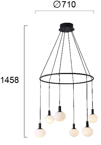 Modern Pendant Lamp  ANGELO 4249100 6xG9 VIOKEF