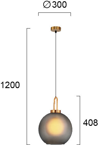 Clasic Pendant Lamp  DORIA 4249500 1xE27 VIOKEF