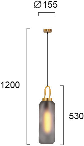 Clasic Pendant Lamp  DORIA 4249800 1xE27 VIOKEF