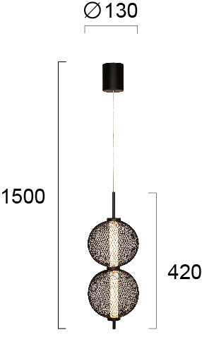 Modern Pendant Lamp  NATALIA 4250000 LED VIOKEF