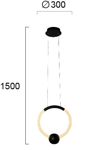 Modern Pendant Lamp  GIROTONDO 4250300 LED VIOKEF