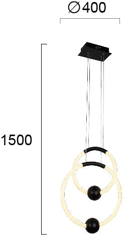 Modern Pendant Lamp  GIROTONDO 4250400 LED VIOKEF