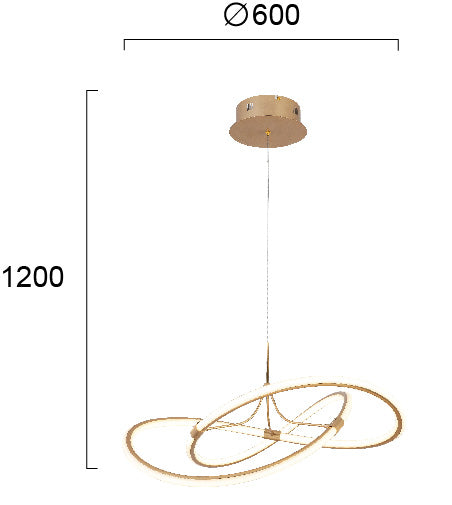 Modern Pendant Lamp  LORRA 4250800 LED VIOKEF