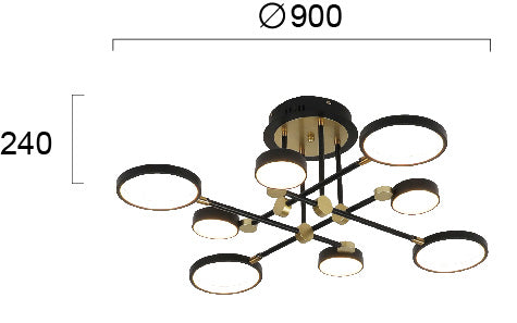 Modern Ceiling Lamp  PERSA 4251200 LED VIOKEF