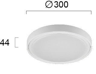 LED Outdoor Ceiling Lamp VIOKEF ANABELLA  19W IP65