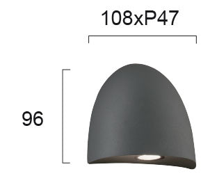 LED Outdoor Wall Lamp VIOKEF BAUTA 4260400 6W IP54