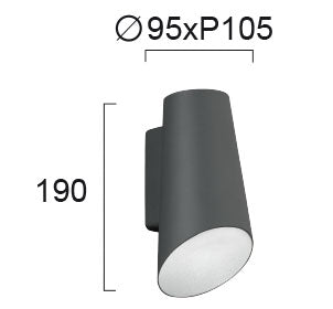 LED Outdoor Wall Lamp VIOKEF VISTA 4260500 10W 3000K IP54