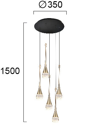 LED Modern Pendant Lamp STAR LIGHT VIOKEF