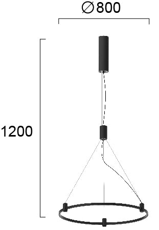 LED Modern Track rail Lamp HOOP VIOKEF