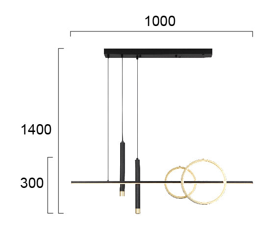 LED Suspended Light VIOKEF COMBO 22,4W