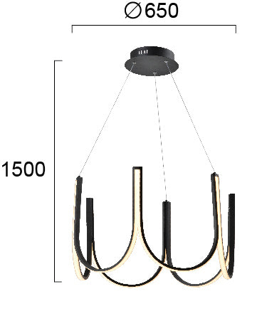 LED Modern Pendant Lamp GLOBUS VIOKEF