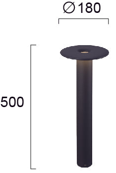 LED Modern Outdoor Wall and Floor Lamp KEA VIOKEF