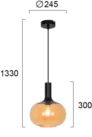 Modern Pendant Lamp CONVEX VIOKEF