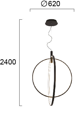 LED Modern Pendant Lamp STEP VIOKEF