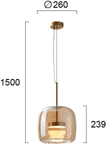 LED Modern Pendant Lamp STELLA VIOKEF