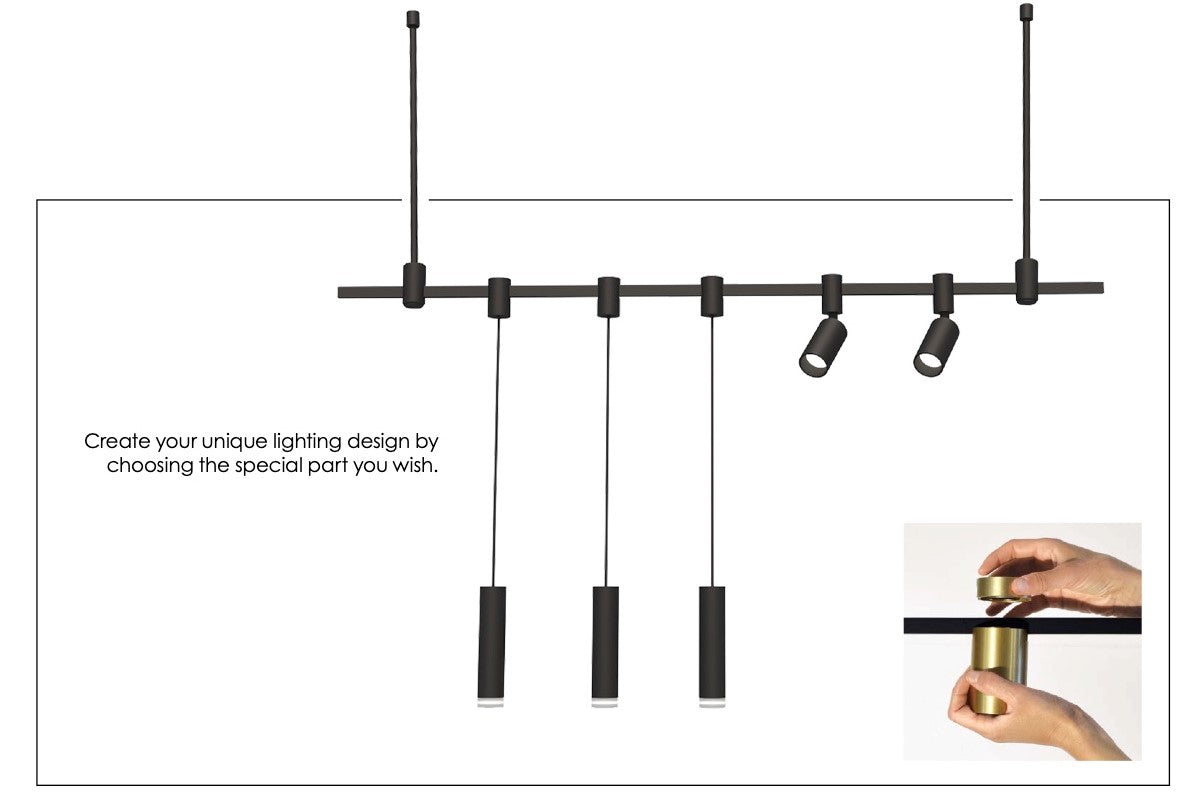 LED Modern Track rail Lamp HOOP VIOKEF