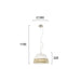 Classic Pendant Lamp VIOKEF SEMELI 3098300 1xE27 - Lampbroker