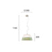 Classic Pendant Lamp VIOKEF SEMELI 3098302 1xE27 - Lampbroker