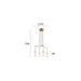 Classic Chandelier VIOKEF ELENOR 4232100 4xE27 - Lampbroker