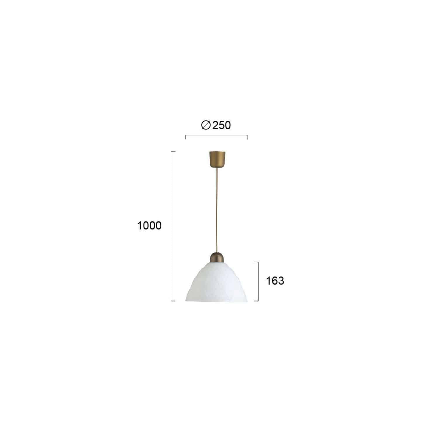 Classic Pendant Lamp VIOKEF ROMBINA 3029200 1xE27 - Lampbroker