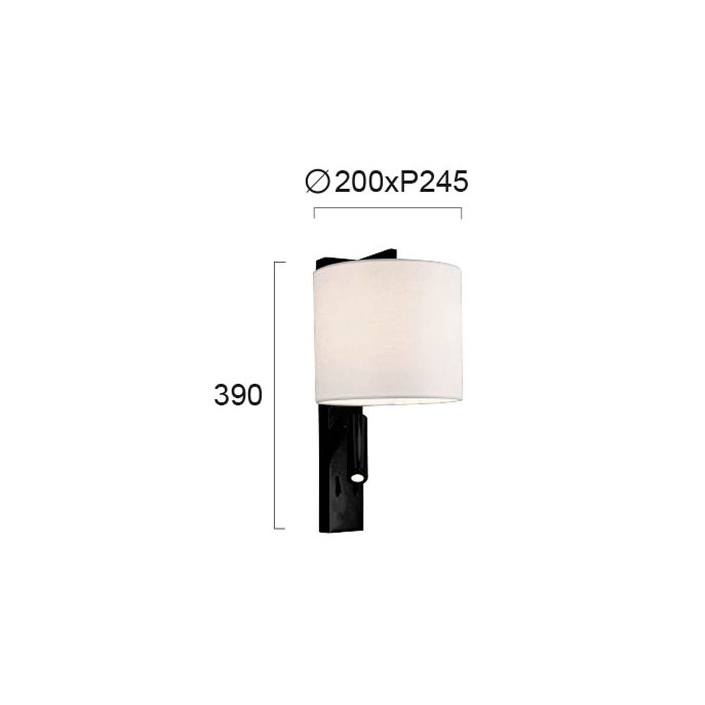 Modern Wall Lamp VIOKEF MAYOR 4229500 1xE27 + LED 3W 3000K