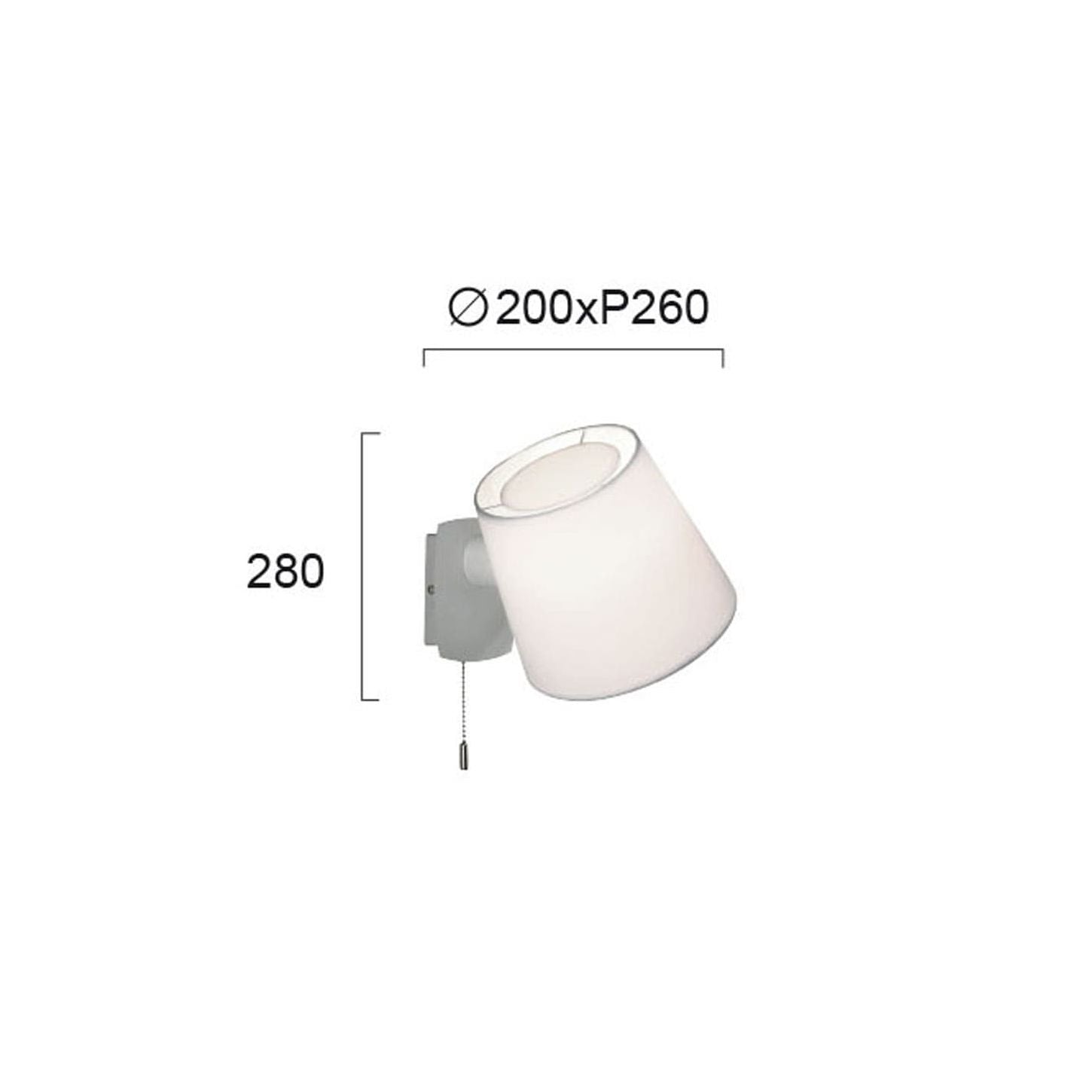 Modern Wall Lamp VIOKEF VIANA 4195800 1xE27