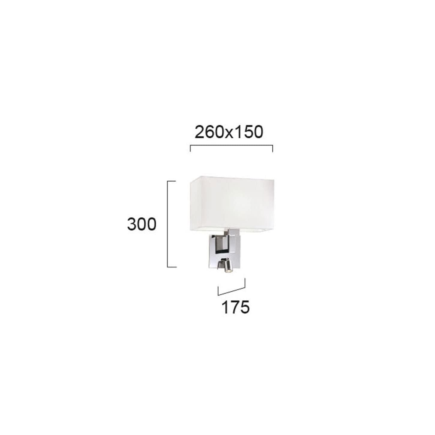 Modern Wall Lamp VIOKEF BALTIMORE 4172400 1xE27 + LED 1W 3000K