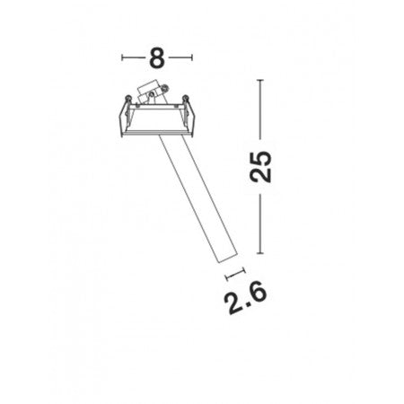 LED Outdoor Recessed Spot 9W IP65 NOVA LUCE