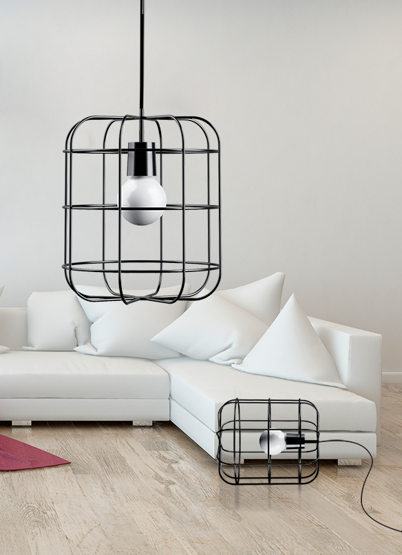 Modern Pendant/Floor Lamp  Luma