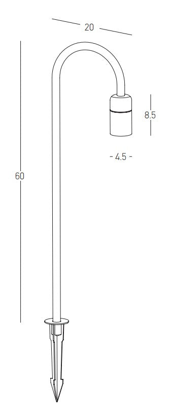 LED Outdoor Spike Garden lamp  IP65 ZAMBELIS