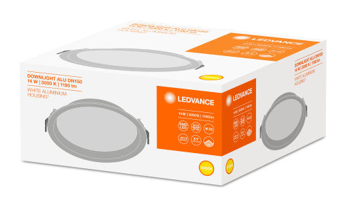 DOWNLIGHT ALU 150 14 W 3000 K IP44/IP20 WT Ledvance