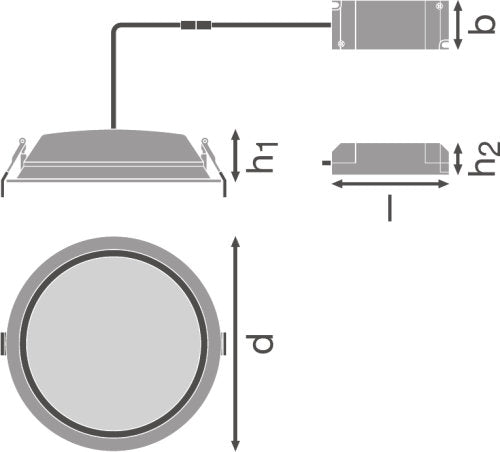 DOWNLIGHT ALU 150 14 W 3000 K IP44/IP20 WT Ledvance