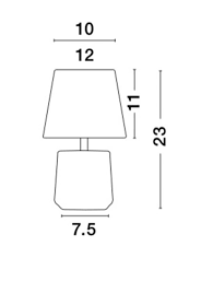 Modern Table lamp 1xE14 NOVA LUCE