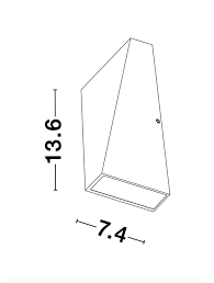 LED OUTDOOR Wall Lamp 6W IP54 Up & Down NOVA LUCE