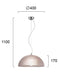 Modern Pendant Lamp VIOKEF MODESTO 3068102 1xE27 - Lampbroker