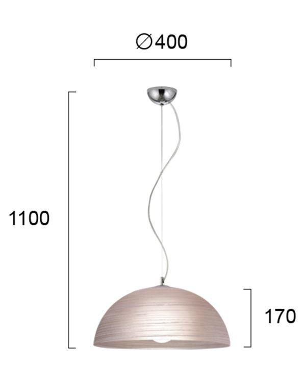 Modern Pendant Lamp VIOKEF MODESTO 3068102 1xE27 - Lampbroker